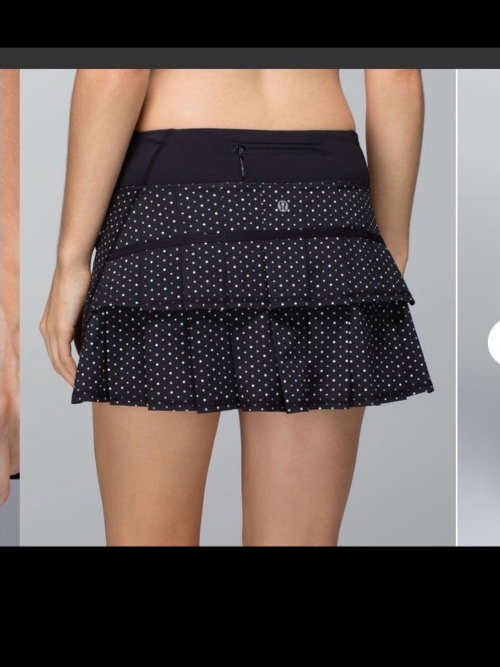 Vintage Lululemon 8 TALL Pace Setter Chevron Dot skirt skort y2k athleisure - Picture 11 of 11